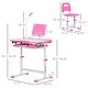 preview thumbnail 7 of 12, Kids Activity Desk and Chair Set with USB Light, Tilt Desktop, Storage Drawer for Study and Arts, Ages 6-12