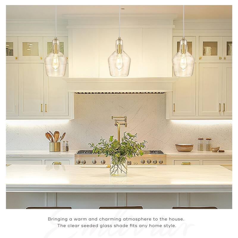 1-Light Adjustable Kitchen Pendant Light