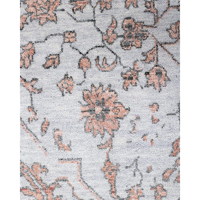 Ikat One-of-a-Kind Handmade Area Rug - Gray, 9' 1" x 12' 4" - 9' 1" x 12' 4"