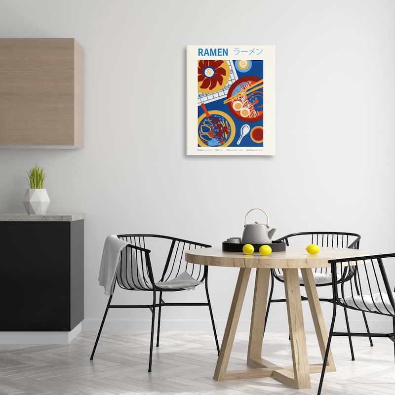 Stupell Ramen Table Placement Canvas Wall Art Design By Victoria Barnes