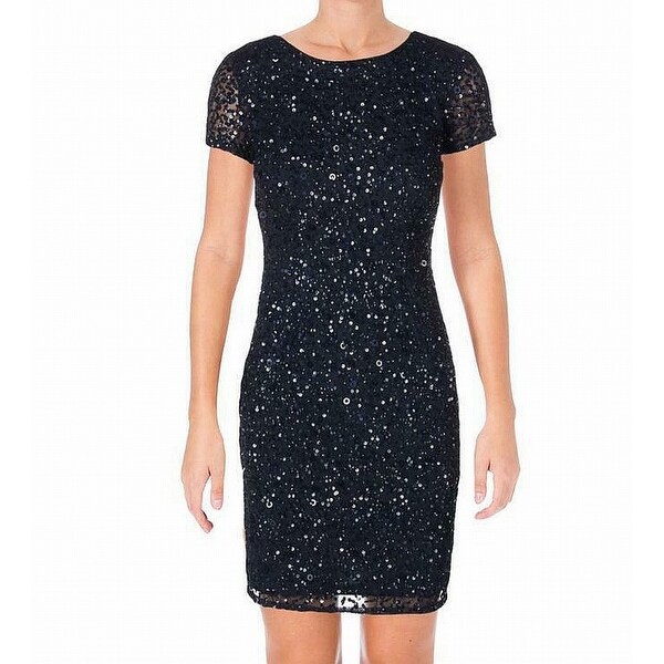 adrianna papell navy blue dress