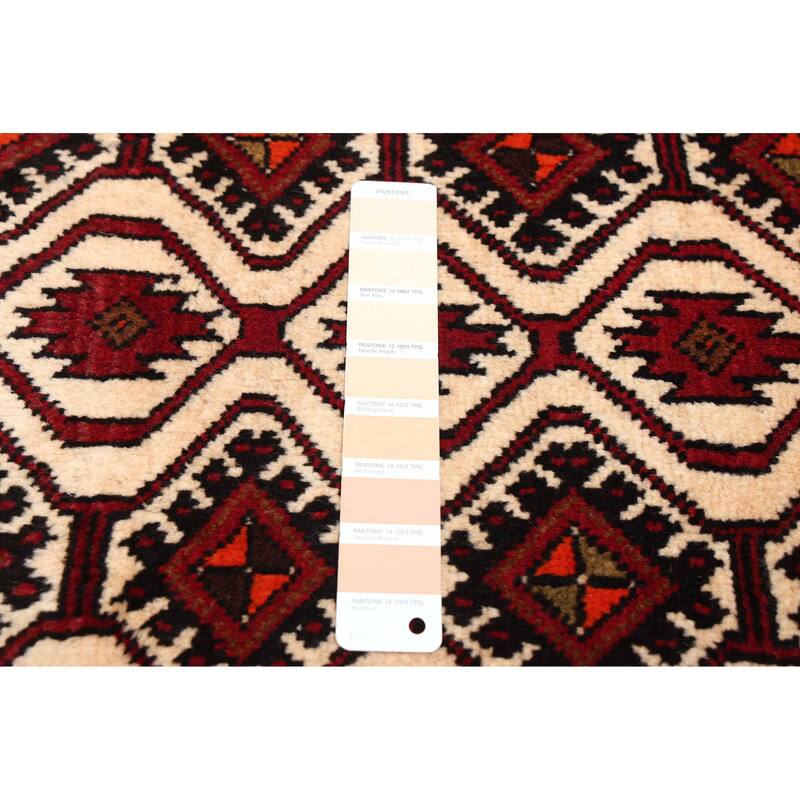 ECARPETGALLERY Hand-knotted Teimani Cream Wool Rug - 3'3 x 5'11