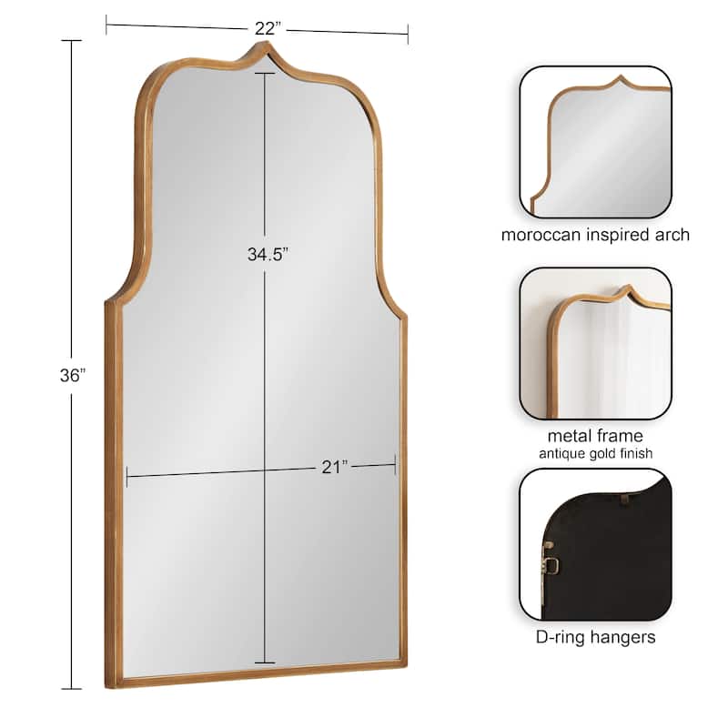 Kate and Laurel Gezella Wide Arch Mirror