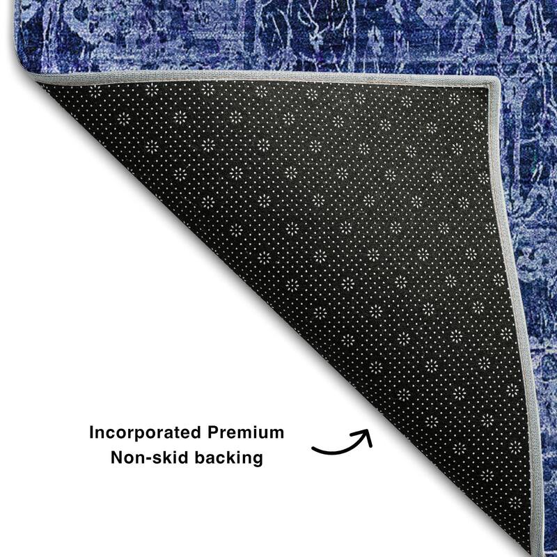 Premium Washable Super Soft Solid Abstract Mayfield Rug