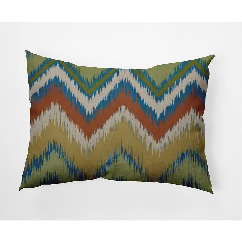 Ikat Chevron Decorative Throw Pillow