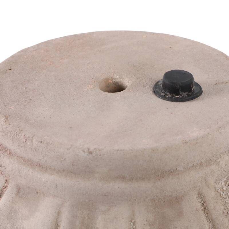 Fluted Ceramic Flower Pots and Planters - Set of 3, 15", 12", 9" - 15.0"