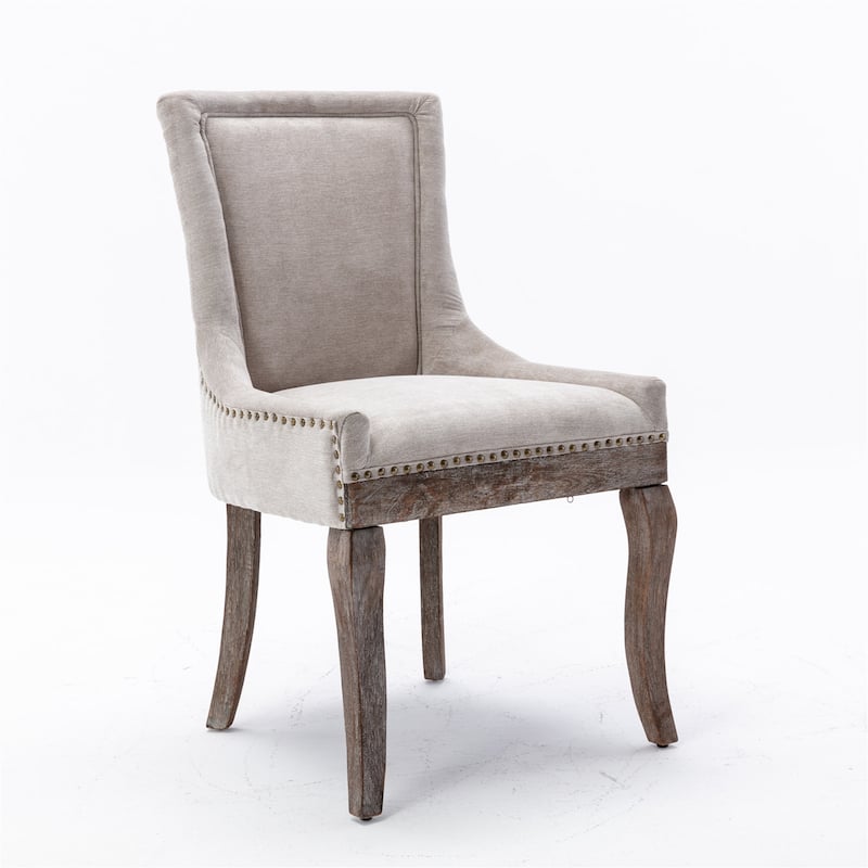 Clihome Set of 2 Thickened Fabric Dining Chair