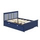 preview thumbnail 61 of 62, Max and Lily Slat Headboard Full Bed with Trundle