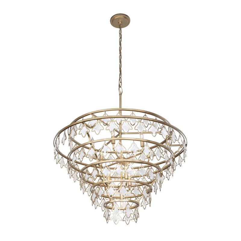 Varaluz Fleur 10-Light Chandelier - French Gold