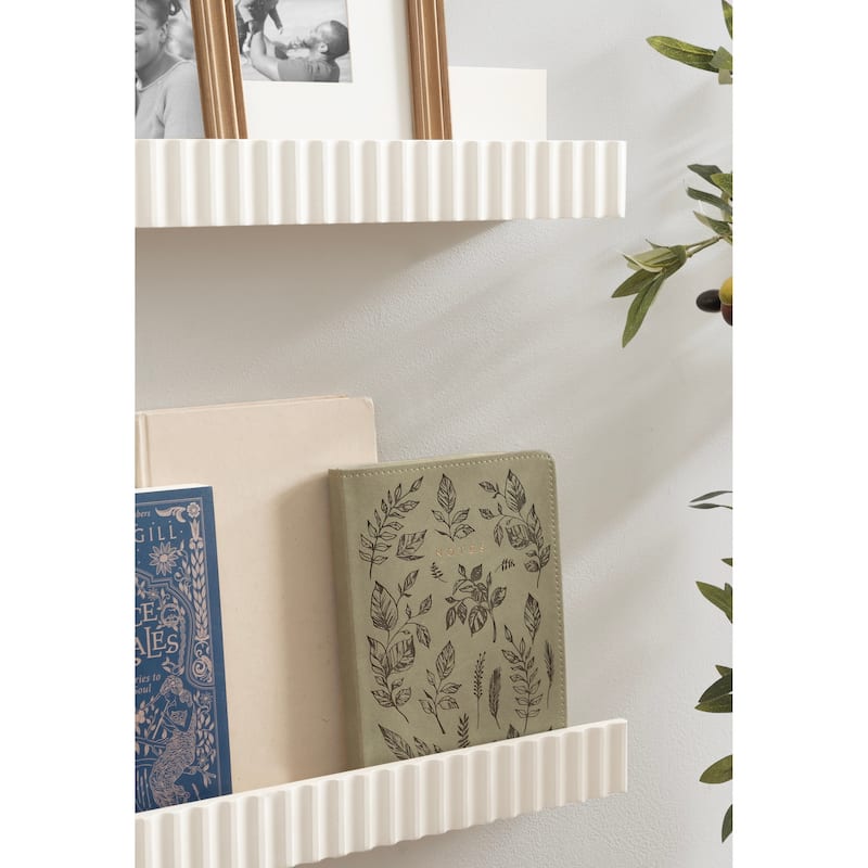 Kate and Laurel Furrow Ledge Shelf Set.