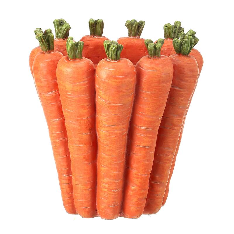 Resin Carrot Planter 6"W X 7"T" - 6''x7''