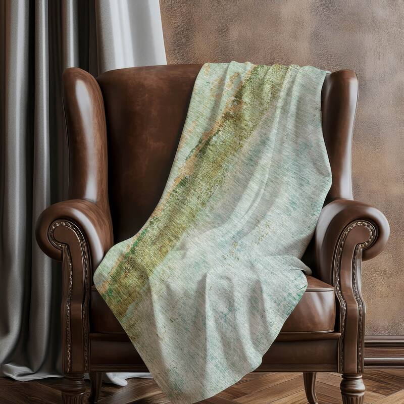 Premium Machine Washable Modern Contemporary Sherpa Throw Blanket