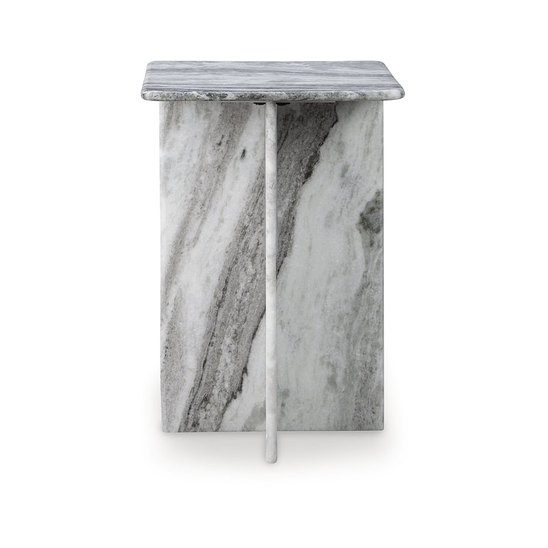 Signature Design by Ashley Keithwell Gray Accent Table - 13.5" W x 13.5" D x 20.25" H
