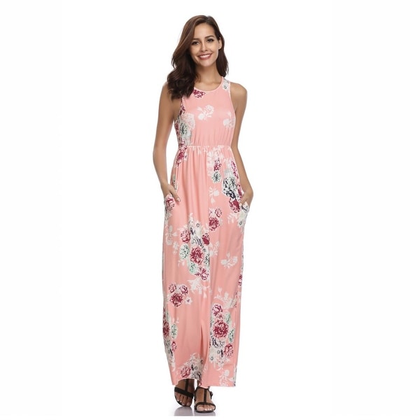 lilly posh maxi floral dress with pockets