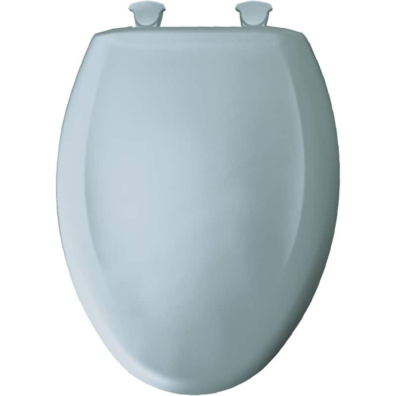 Bemis Elongated Plastic Toilet Seat in Ice Grey with STA-TITE Seat Fastening System, EasyClean & Change Blush ( )