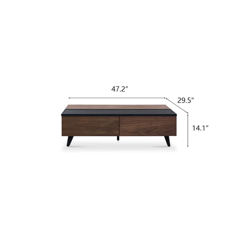 Convertible Storage Coffee Table with Lift Top and Storage