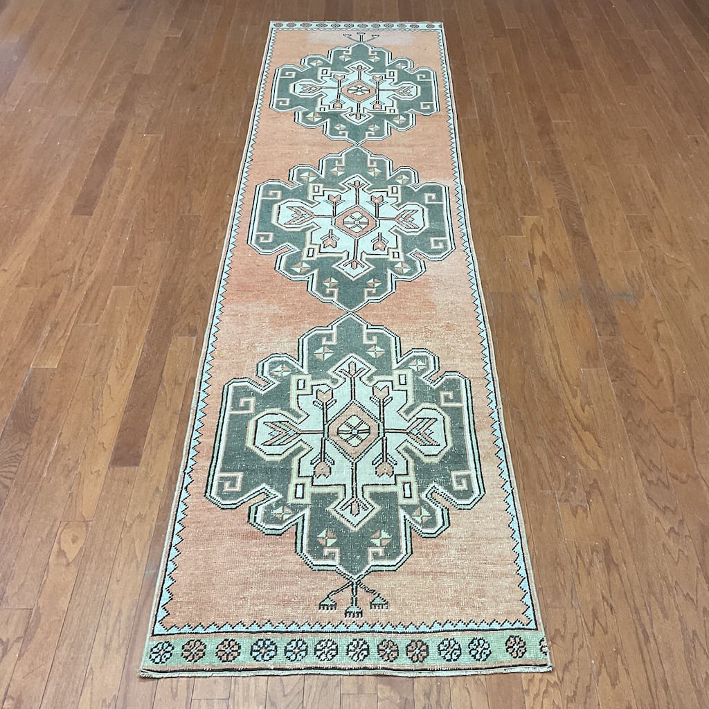 HERAT ORIENTAL Handmade Turkish Oushak Wool Rug - 2'11" x 11'5"