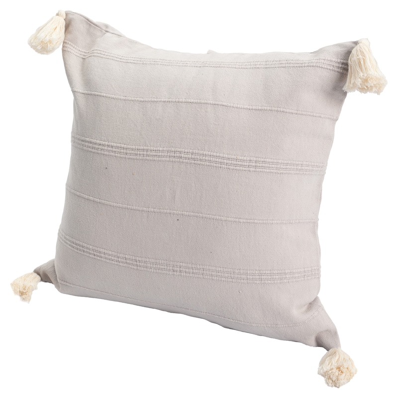 Sevita Subtle Striped Turkish Cotton Throw Pillow