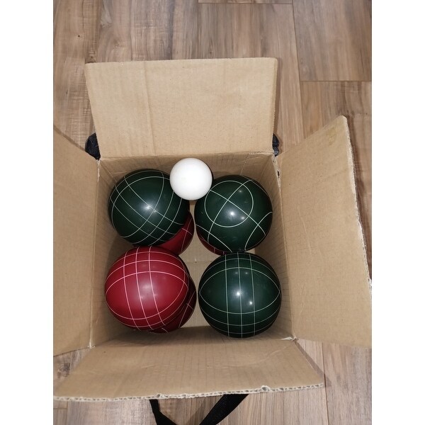 Bocce Ball Set- Regulation Outdoor Family Bocce Game for Backyard Hey by Play 