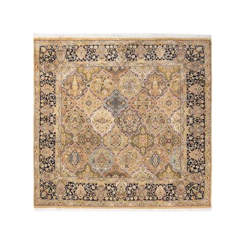 Overton Mogul, One-of-a-Kind Hand-Knotted Area Rug - Yellow, 6' 1" x 6' 2" - 6' 1" x 6' 2"