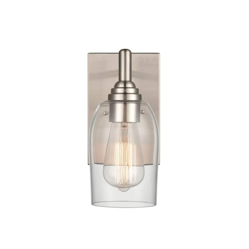 Millennium Lighting Arlett 1 Light Wall Sconce in Brushed Nickel with Clear Glass Shades - 26 - 26 - Satin Nickel