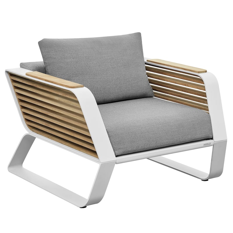Wing Outdoor Furniture Conversation Set for 5 - Series 2049 - Gary & White