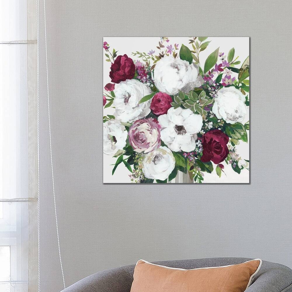 iCanvas "Burgundy Splashes" by Asia Jensen Canvas Print