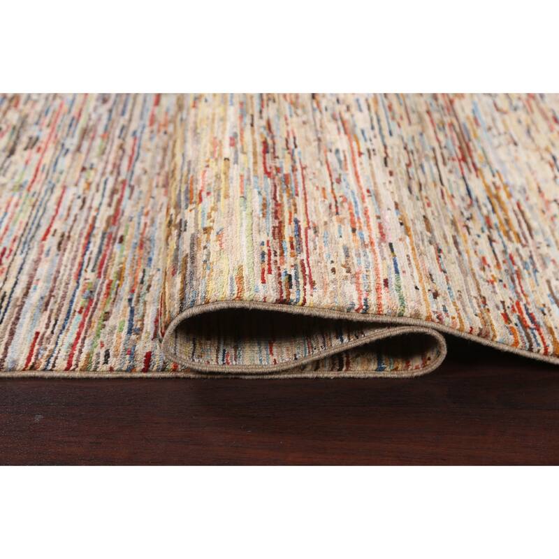 Contemporary Gabbeh Kashkoli Wool Area Rug Hand-knotted Bedroom Carpet - 5'3" x 7'7"