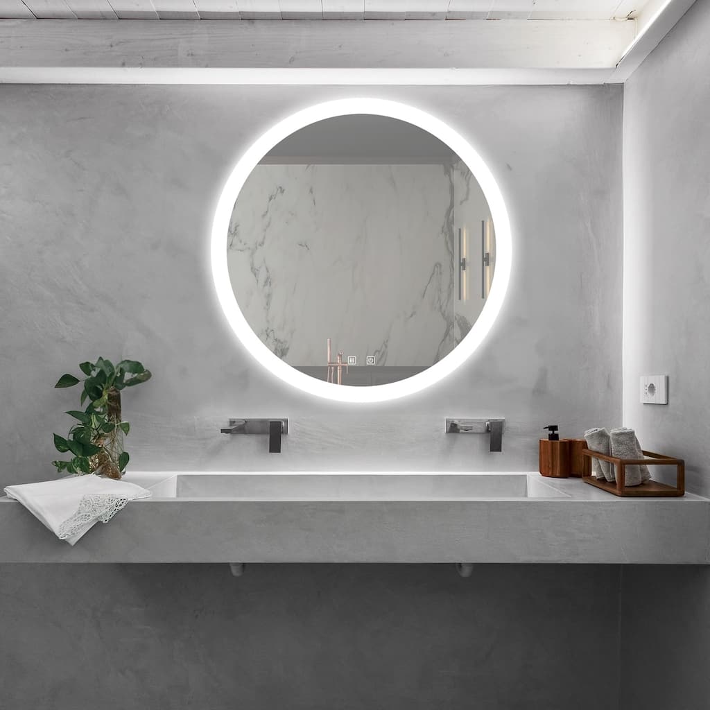 Frameless Bathroom Mirror Dimmable Touch