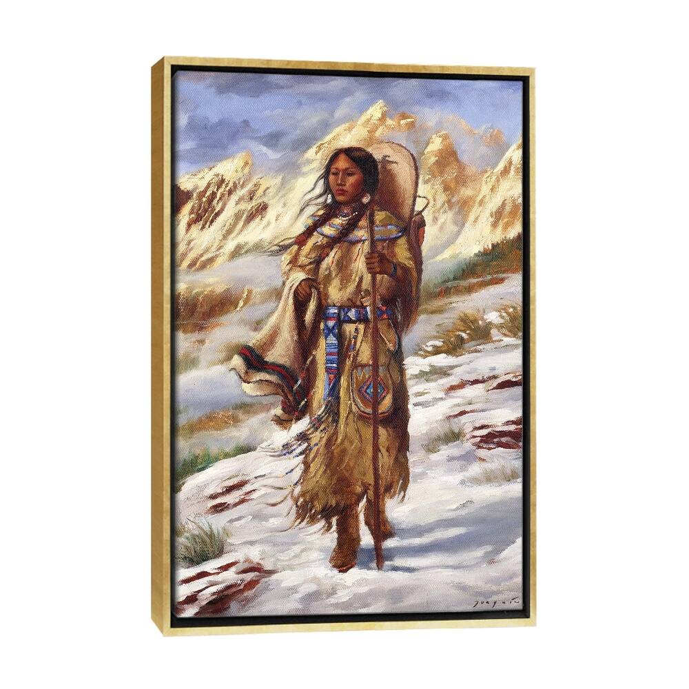 iCanvas "Sacajawea" by David Joaquin Framed Canvas Print