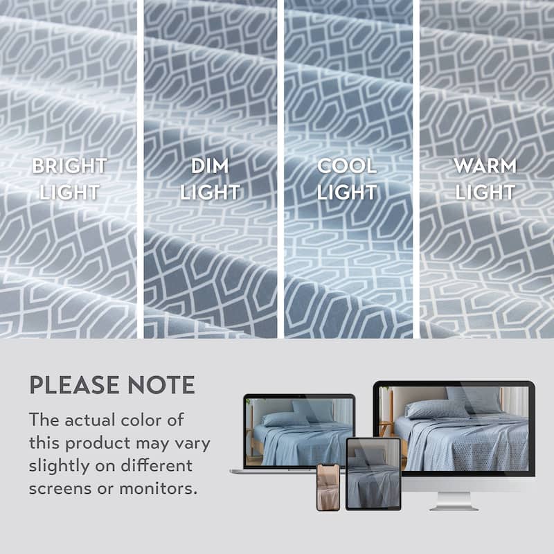 Chelsea Square 144 Thread Count Cotton Printed Cotton Sheets