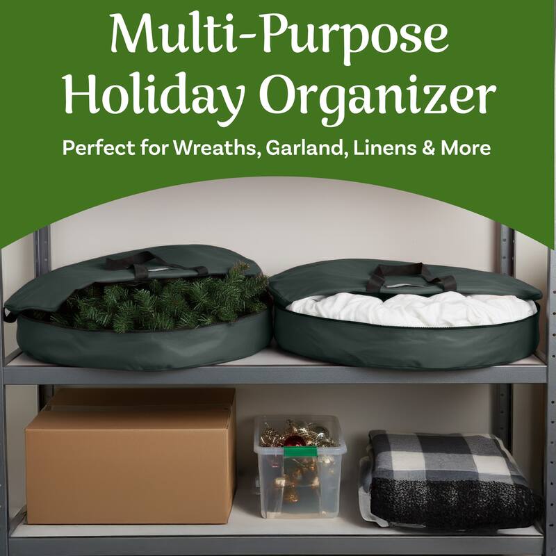 Tiny Tim Totes Premium Holiday Christmas Wreath Storage 36" Wreaths