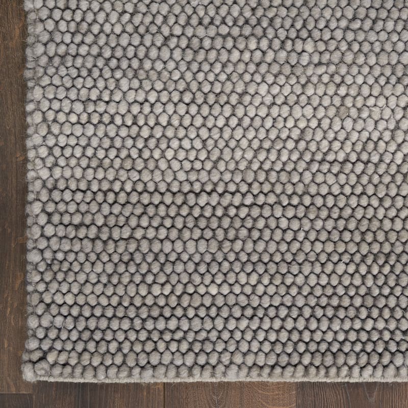 DKNY Pure Knots Indoor only Solid Area Rug - Grey - 7' 9" x 9' 9" - Rectangle