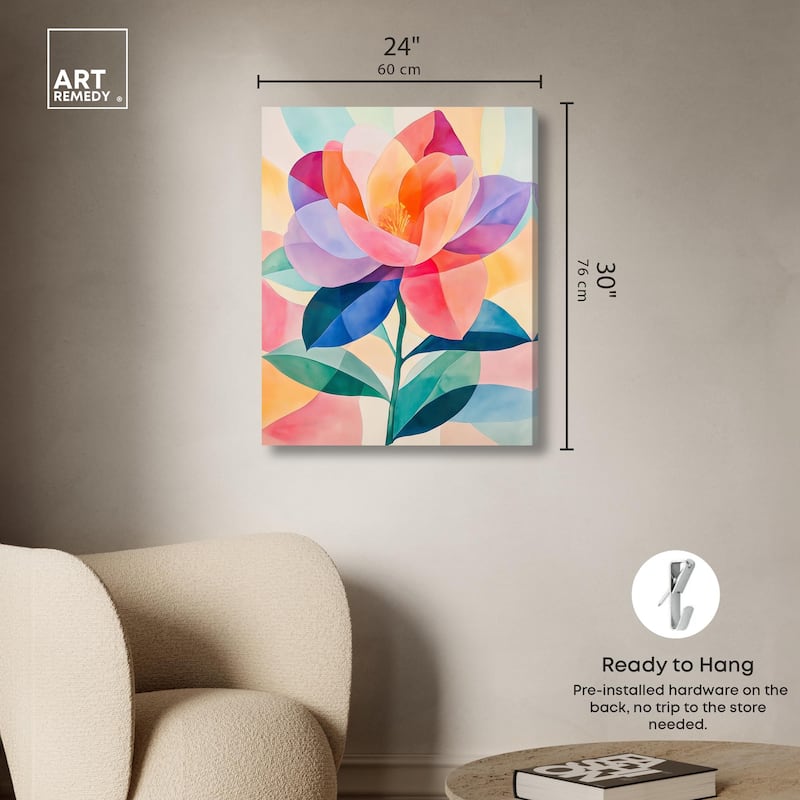 Ail Geofloral II Canvas by Art Remedy, Gallery Wrapped