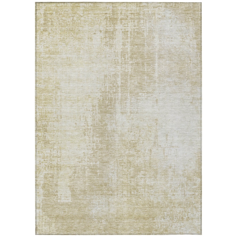 HomeRoots Abstract Transitional Rectangle Outdoor Rug