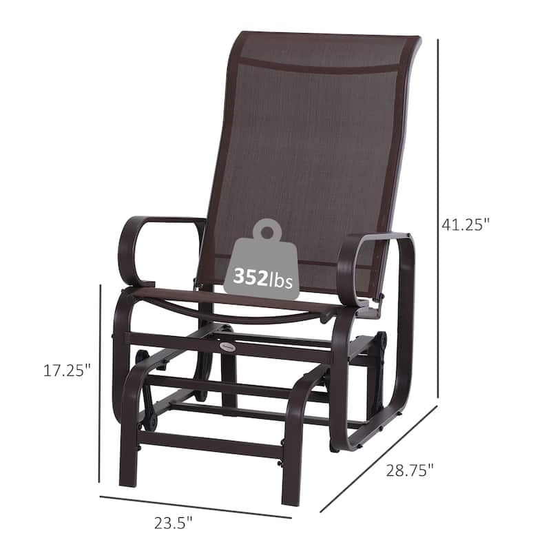 Outsunny Outdoor Glider Chair