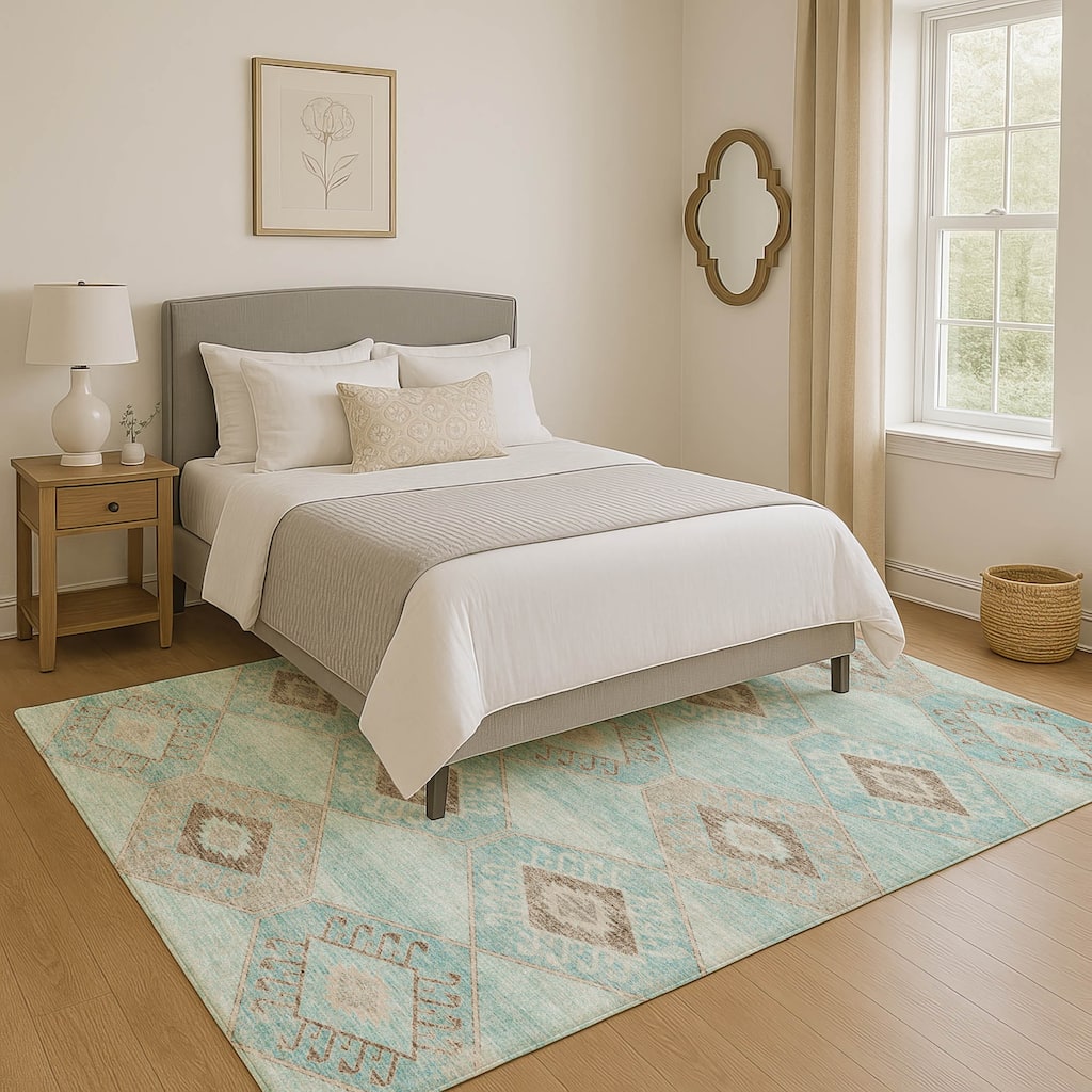 Premium Washable Super Soft Modern Global Mayfield Rug