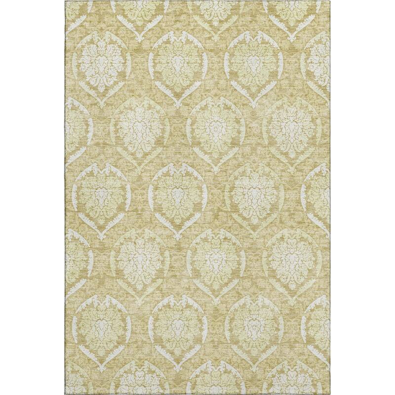 Premium Washable Super Soft Damask Imprints Mayfield Rug