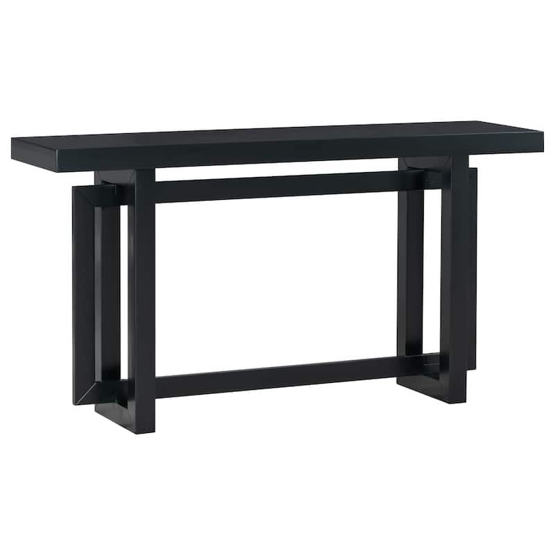 Contemporary Console Table with Wood Top, Extra Long Entryway Table for Entryway, Hallway, Living Room, Foyer, Corridor