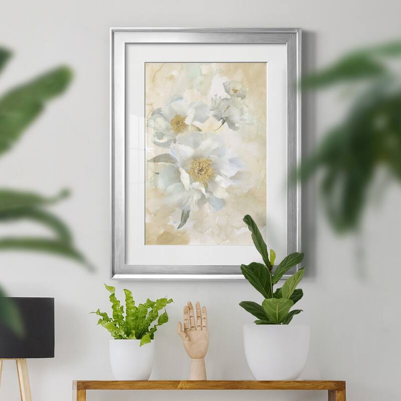 Soft Peonies I Premium Framed Print - Ready to Hang