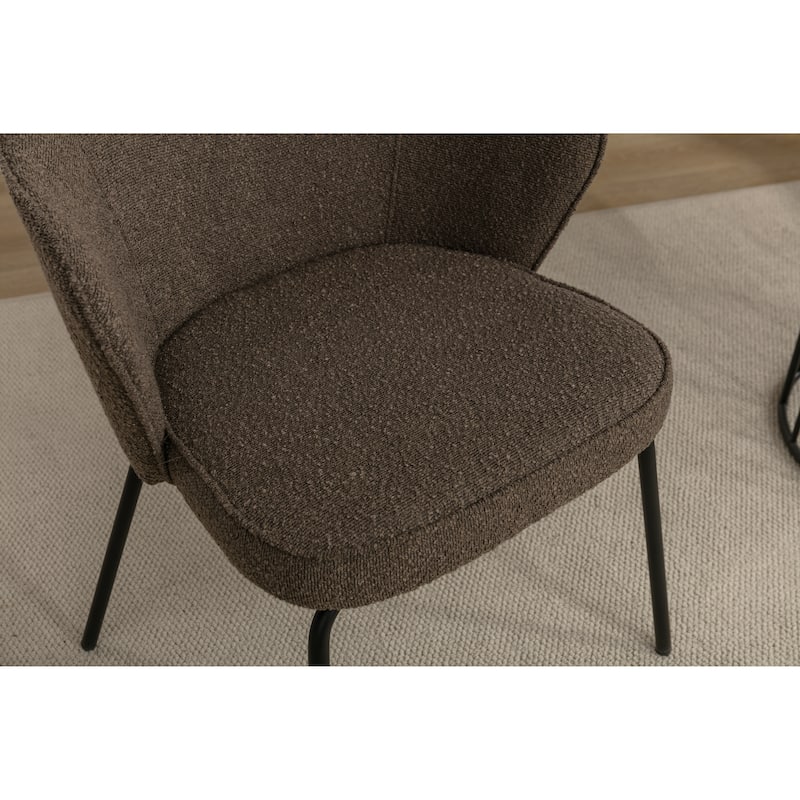Dining Chairs With Black Metal Legs Set Of 2