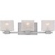 preview thumbnail 2 of 1, Melody 3-Light Bathroom Vanity Light in Brushed Nickel