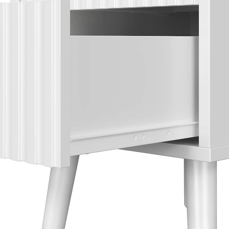 Vanity Desk with 3 Color LED Light Mirror