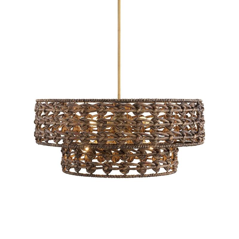 Savoy House 7-9284-7 Silencio 7 Light 30" Wide Ring Chandelier - Riviera Brass
