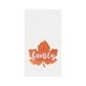 preview thumbnail 1 of 3, Family Leaf Embroidered Thanksgiving Waffle Weave Kitchen Towel