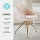 preview thumbnail 57 of 75, Martha Stewart Upholstered Stationary Swivel Home Office Chair