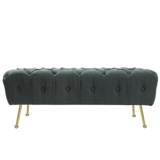 Modern Light Luxury Wide Tufted Rectangle Standard Ottoman,Entryway ...