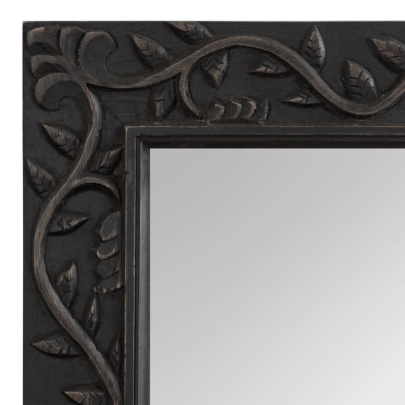 Kate and Laurel Natesa Carved Wood Mirror