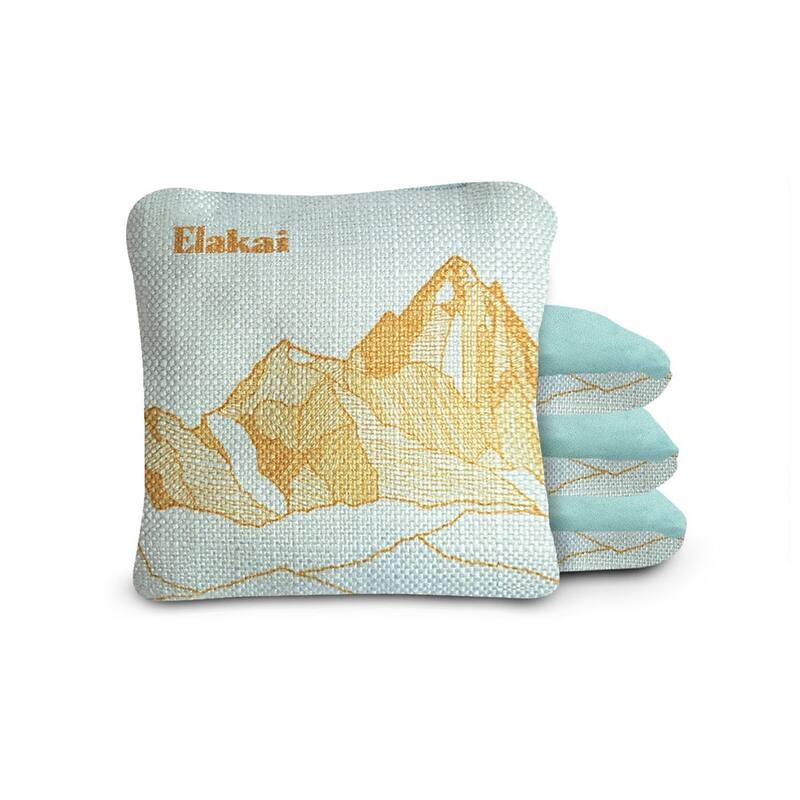 Mount Elakai Dual Sided Pro Cornhole Bags (Set of 4) - Light Blue Mineral
