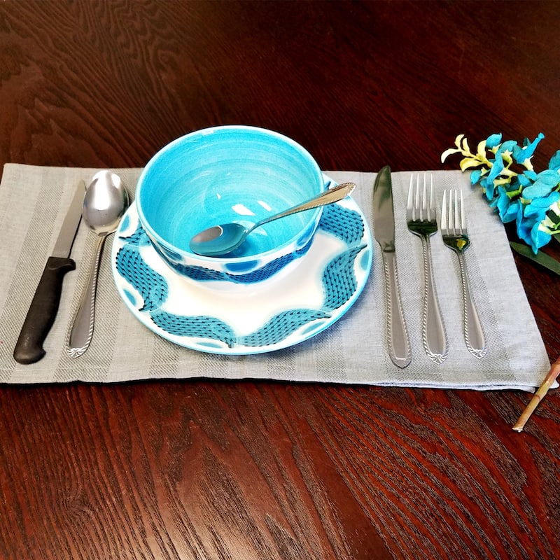 Uppingham Elite 55 Piece Ornate Handle Service For 8 Silverware Set